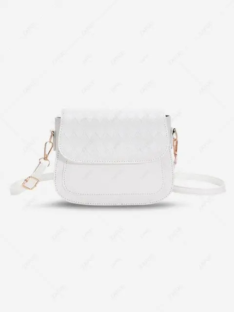 Geo Embossed Flap Shoulder Bag | ZAFUL (Global)