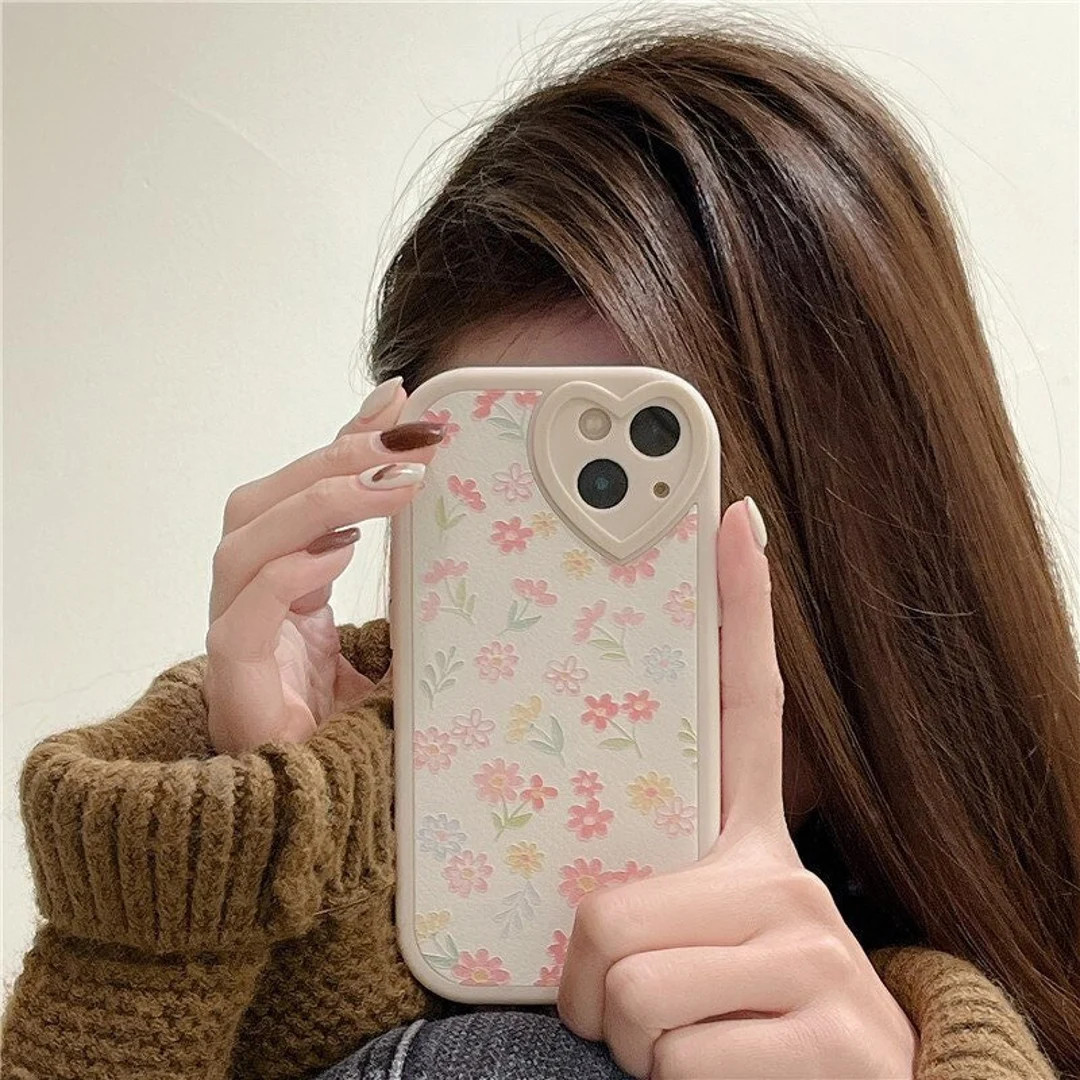 Cute Heart Lens Protection iPhone 14 13 12 11 Pro Max Case - Etsy | Etsy (US)