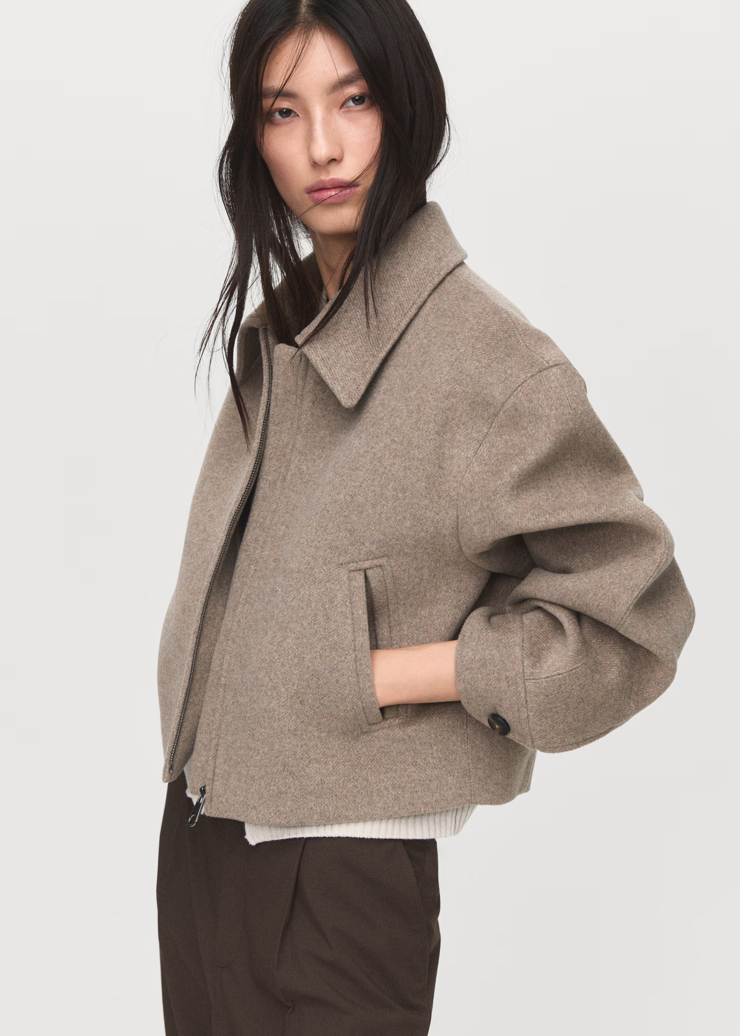 Wool bomber jacket | Mango (US/MX/AU)