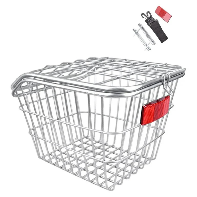 figatia Rear Bike Basket Rack Heavy Duty Portable Iron Wire Easy Install Basket for Riding Access... | Walmart (US)