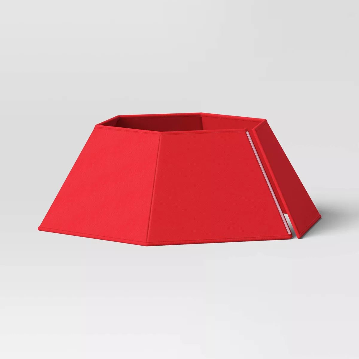28" Collapsible Hexagonal Fabric Christmas Tree Collar Red - Wondershop™ | Target