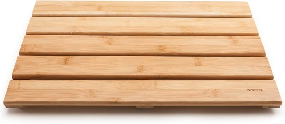 GOBAM Natural Bamboo Bath Mat - Non-Slip Shower & Bathtub Mat, Easy Clean Indoor & Outdoor Floor ... | Amazon (US)