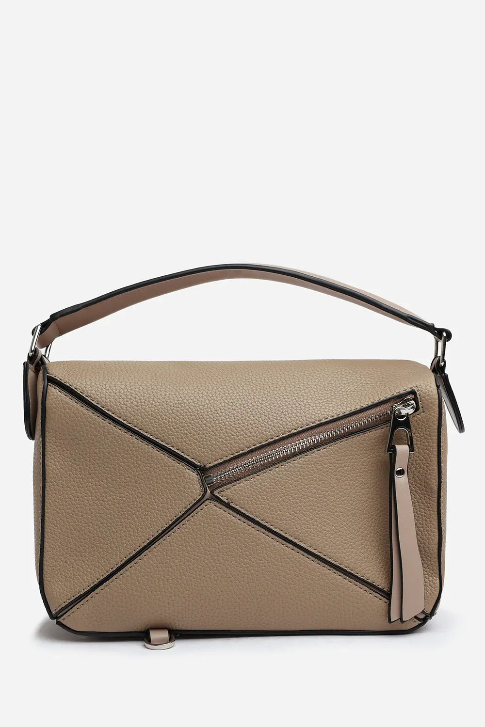 Taupe Where's That From 'Abrazo' Geometric Top Handle Bag | Debenhams | Debenhams UK