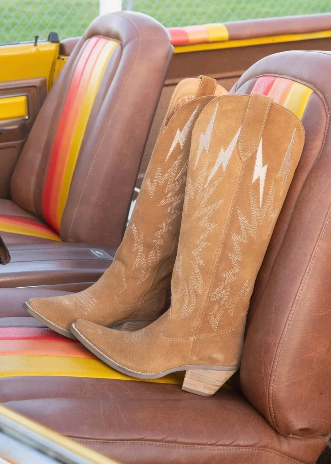 NEW!! Dingo Thunder Road Leather Boot in Camel | Glitzy Bella