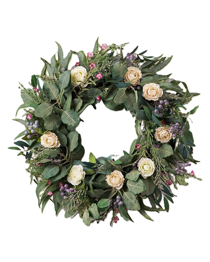Balsam Hill 22in Marseille Meadow Floral Artificial Wreath | Amazon (US)