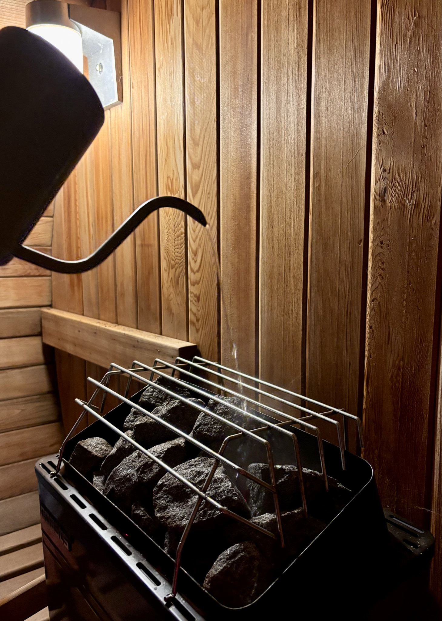 Sauna time! The weather outside is frightful but inside the sauna is delightful! It got to 190F—steamy! So relaxing and so lucky to have this in my backyard! ❄️🧖🏻‍♀️

#LTKstorytime #LTKHome #LTKdayinmylife