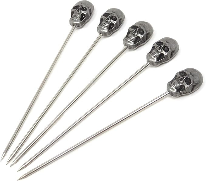 "Honbay 5PCS Stainless Steel Cocktail Picks Reusable Toothpicks for Appetizer, Finger Food, Sandw... | Amazon (US)