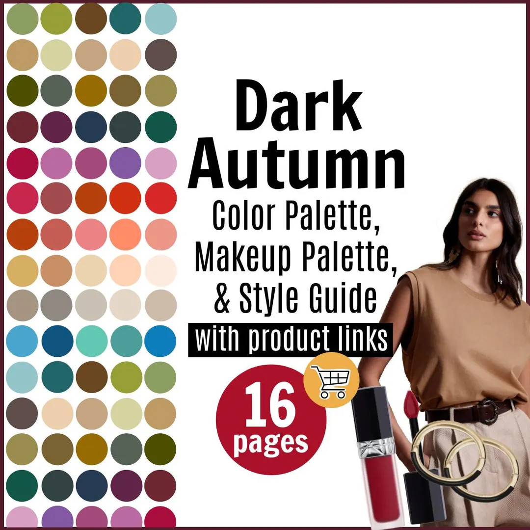 DARK AUTUMN Seasonal COLOR Palette & Shopping Guide by Personal Stylist Deep Dark Autumn Color Ma... | Etsy (US)