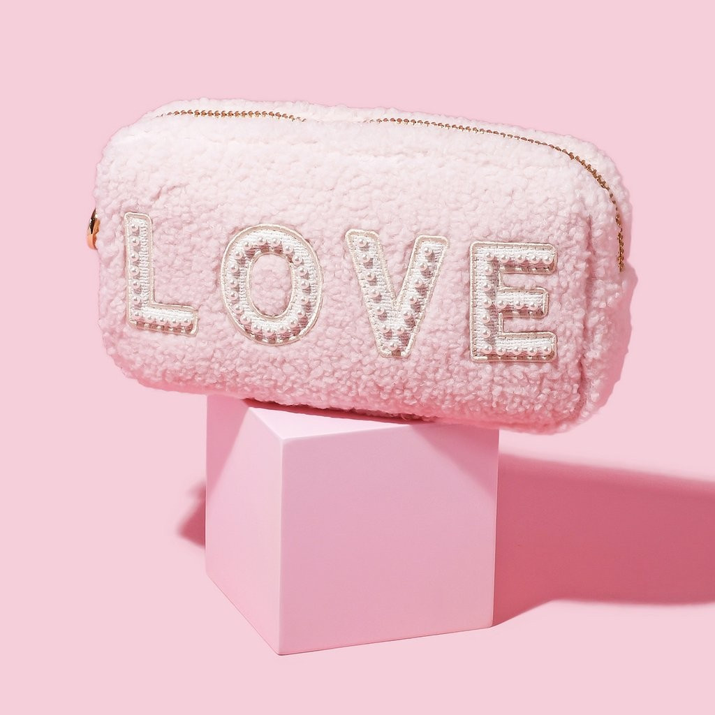 Rose Cozy Small 'Love' Pouch | Stoney Clover Lane
