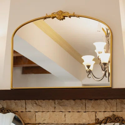 Vintage Gold Arched Wall Mirror | Wayfair North America