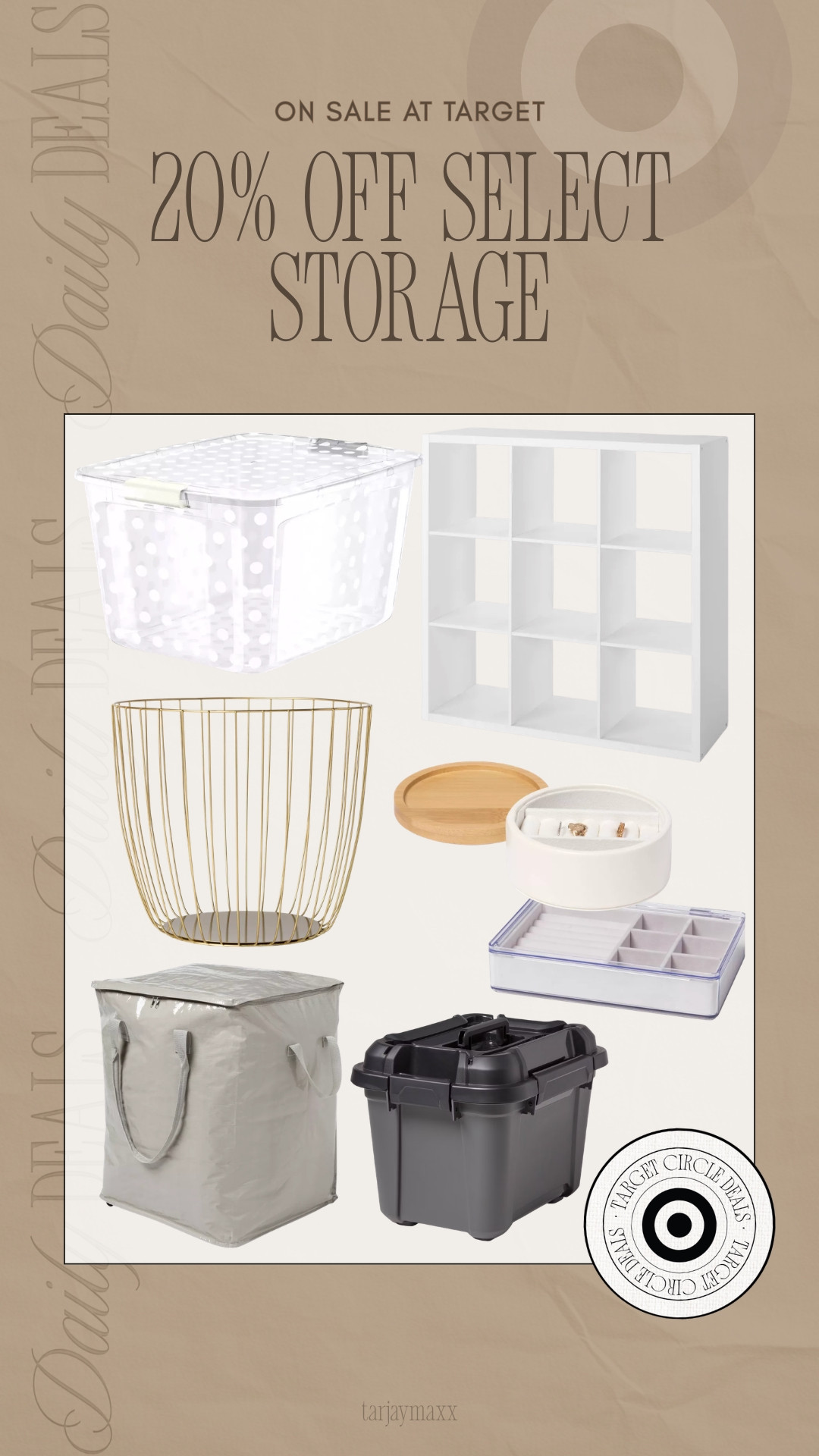  

There’s something about a good organization reset that just feels like a fresh start ✨ Target is doing 20% off select storage and organization, which makes it the perfect time to upgrade the basics — clear bins for closet edits, structured cube shelves for living spaces, woven baskets for that soft neutral touch, and drawer dividers that make everything feel intentional instead of chaotic. These are the kinds of pieces that quietly elevate your home while actually making it function better. If you’ve been meaning to declutter, reorganize, or just romanticize your everyday systems a little more, this is the sign!
date night outfits, winter denim, vacation outfits beach, work outfits, resort wear, easter basket boys, plus size fashion, business casual workwear, sunday hoodie, rodeo outfit inspo, home organization ideas, closet storage solutions, pantry organization bins, neutral home decor, spring home refresh, target storage deal

 

#LTKHome #LTKdayinmylife #LTKgrwm