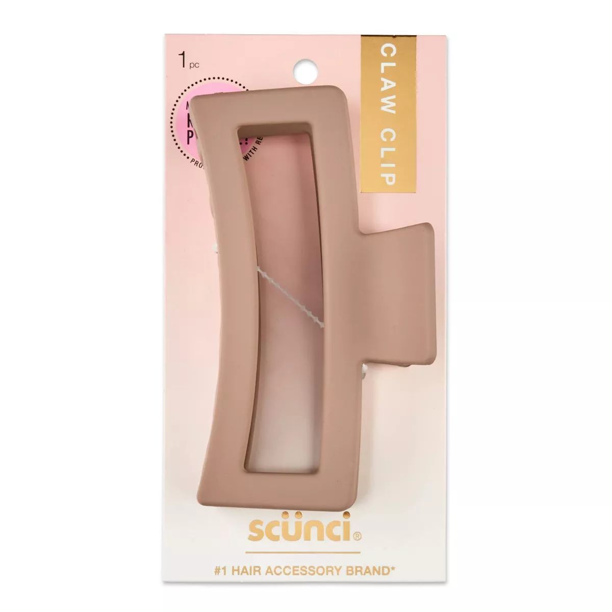 scunci Basic Open Square Center Hair Jaw Clip | Target