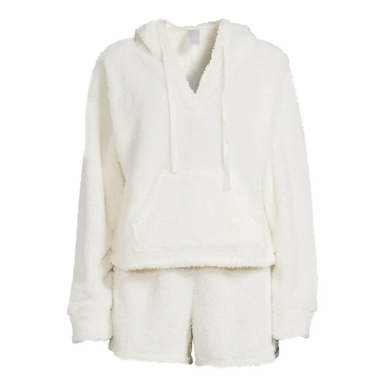 No Boundaries Juniors Hoodie and Shorts Active Set, 2-Piece, Sizes XS-3XL | Walmart (US)