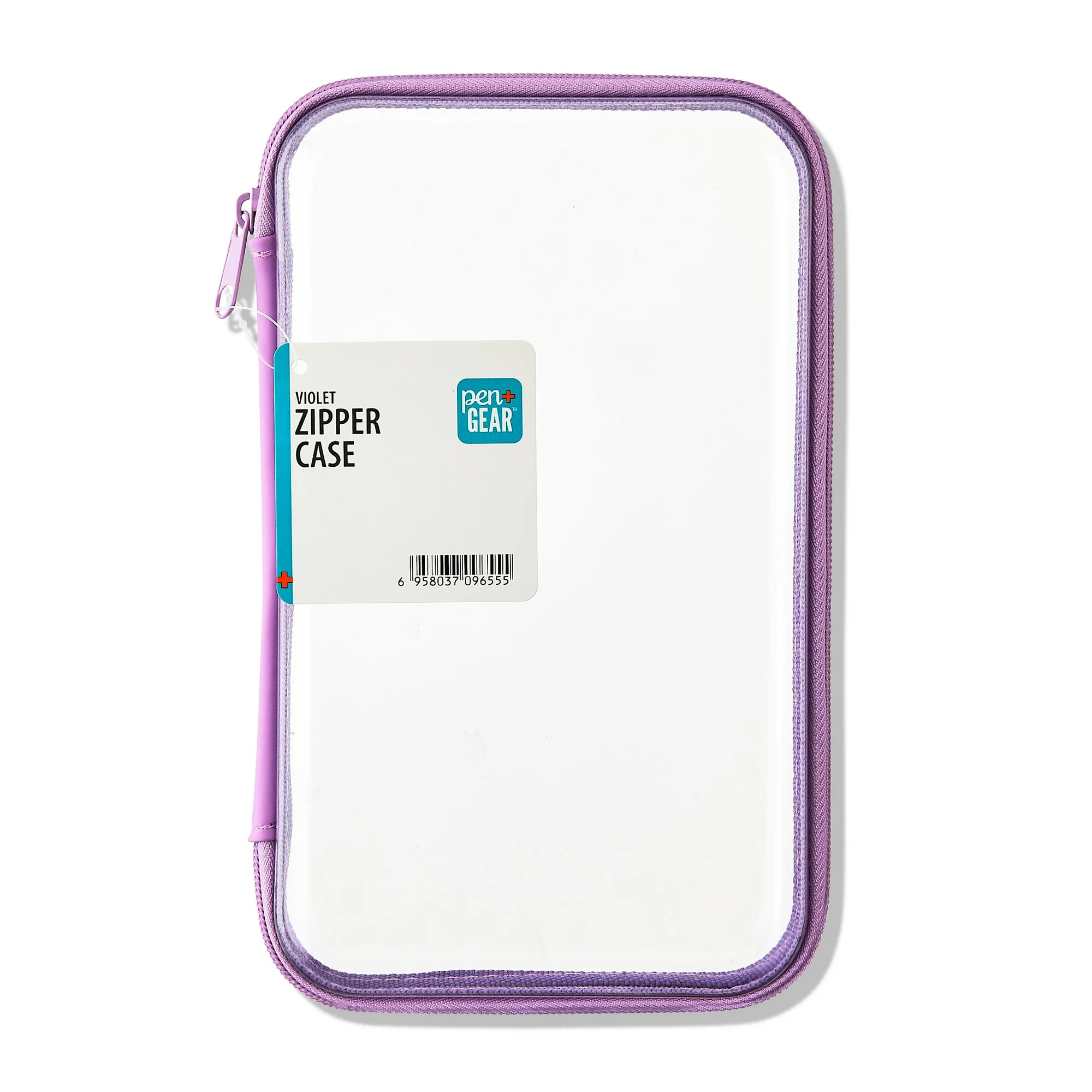 Pen+Gear Clear Zipper Case, Purple Pencil Box | Walmart (US)