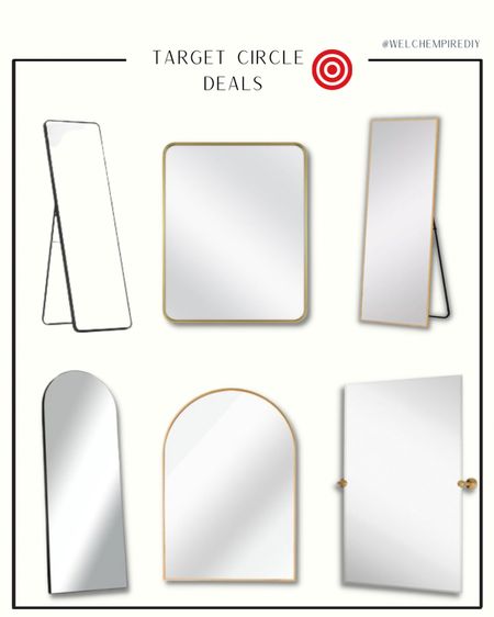 Reflect your style with a stunning collection of mirrors, now on sale at Target Circle! Discover a variety of shapes, sizes, and designs to add the perfect touch to any room. Elevate your space with a mirror that steals the spotlight. #TargetCircleSale #MirrorMagic

#LTKhome #LTKstyletip #LTKsalealert