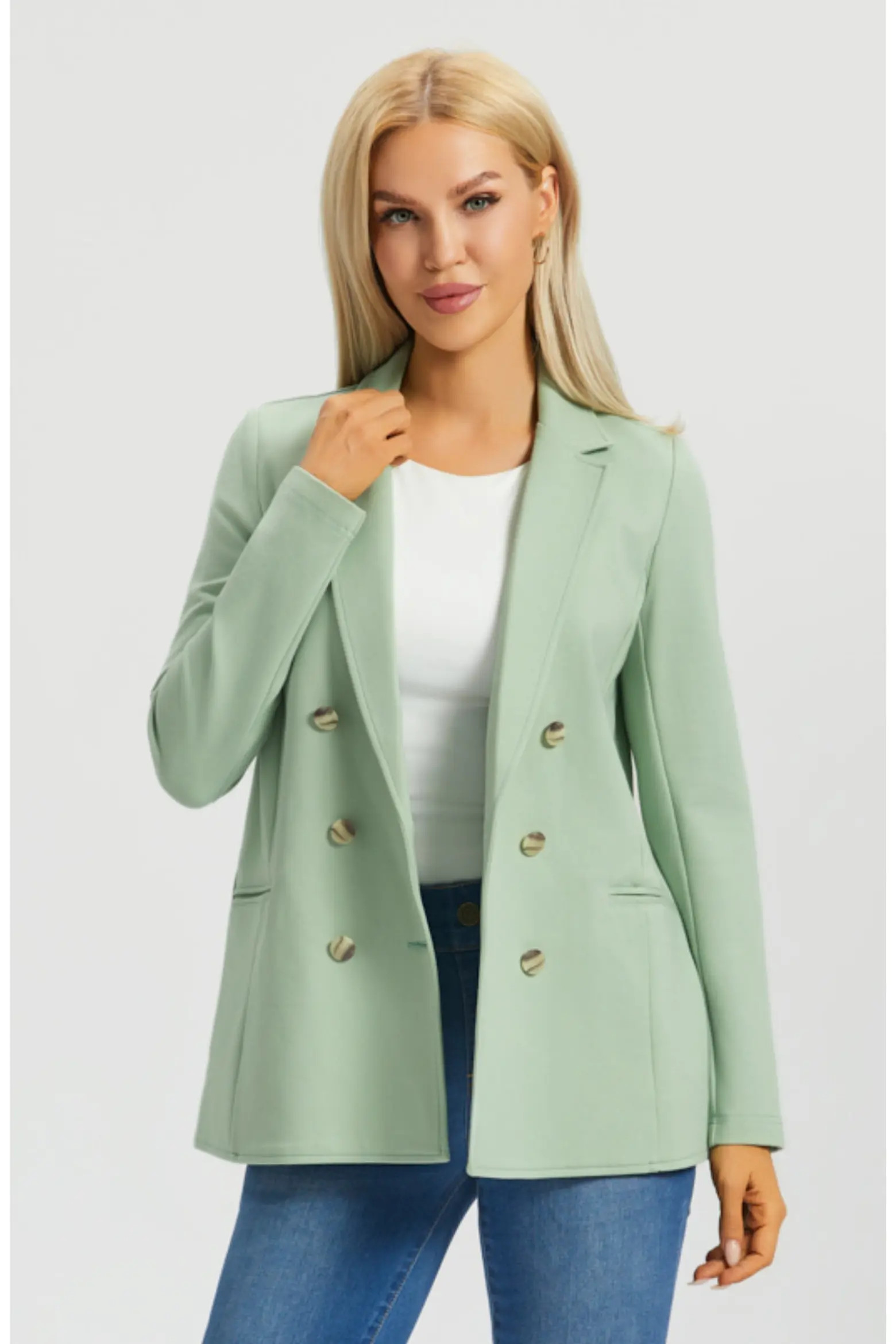 Betabrand Double Breasted Blazer Stretch Ponte (Women) | Nordstrom | Nordstrom