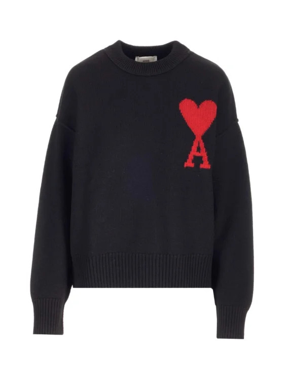 AMI Paris Ami de Coeur Crewneck Long-Sleeved Jumper | Senser US