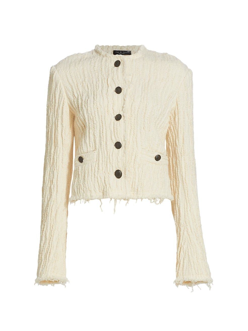 Annalise French Tweed Cropped Blazer | Saks Fifth Avenue