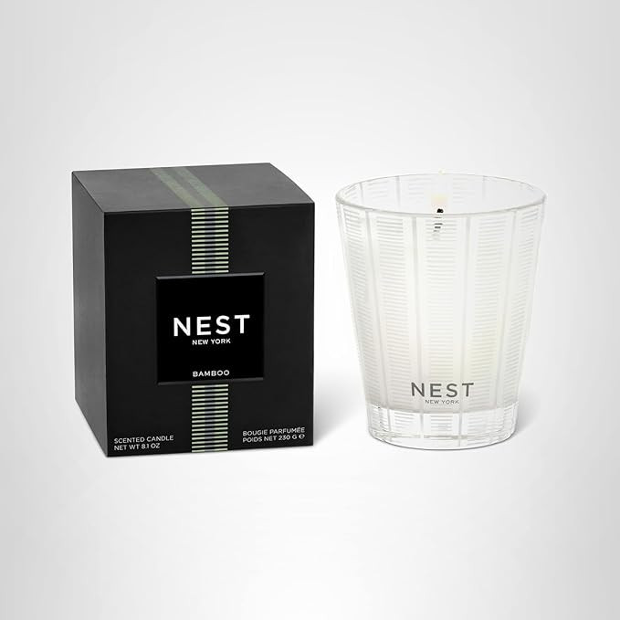NEST New York Scented Classic Candle, Bamboo - 8.1 oz - Up to 60-Hour Burn Time - Reusable Glass ... | Amazon (US)