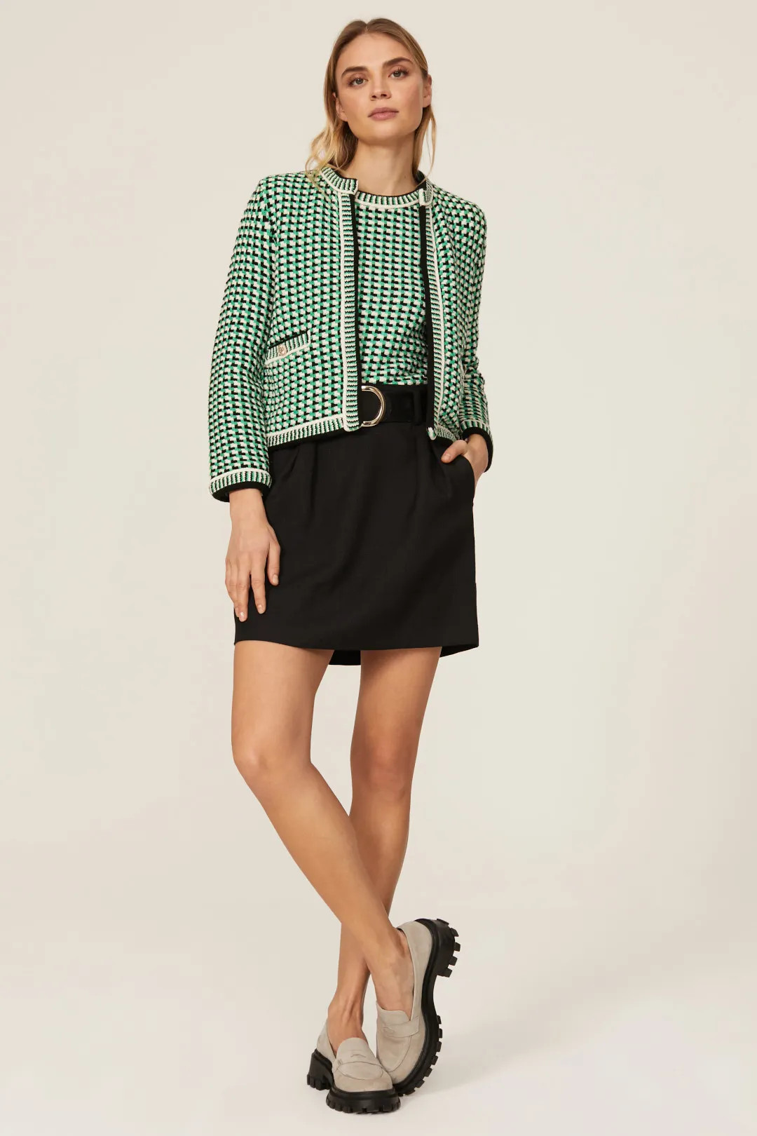 Moxanne Tweed Top | Rent the Runway