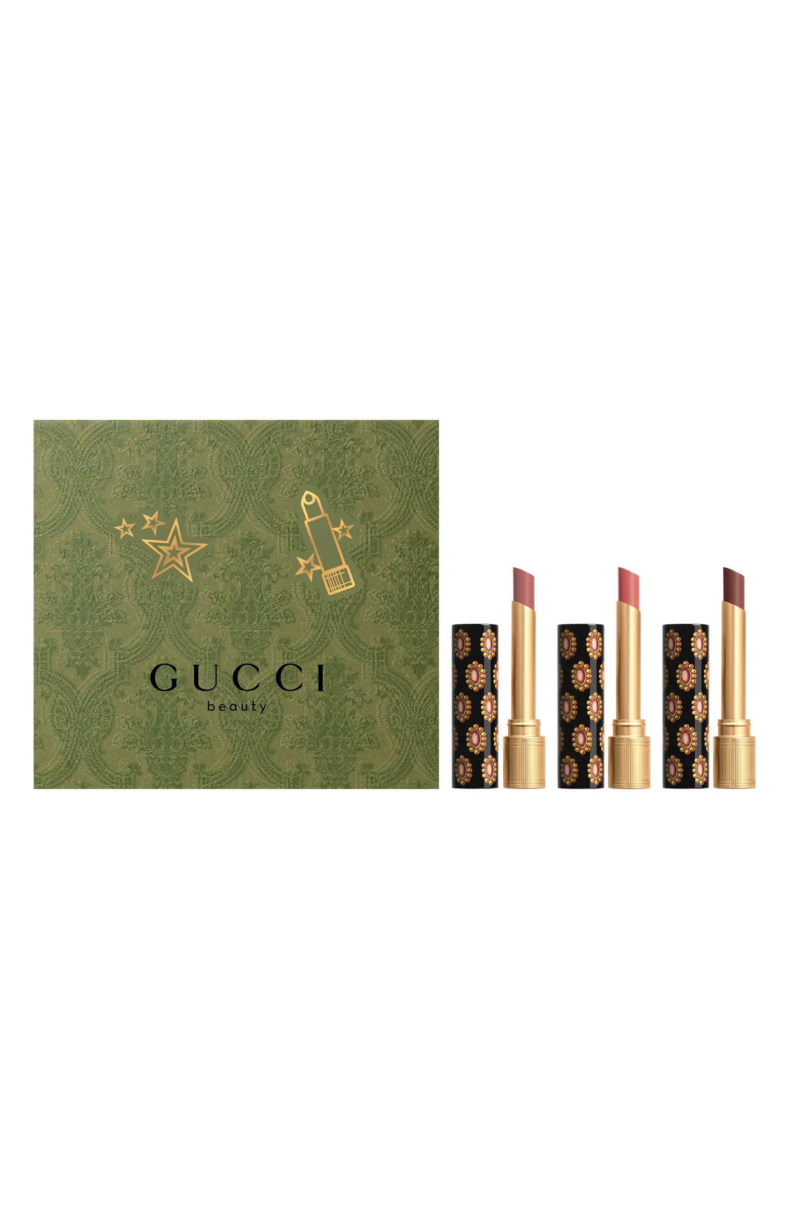 Rouge de Beauté Brillant Glow & Care Lipstick Trio | Nordstrom