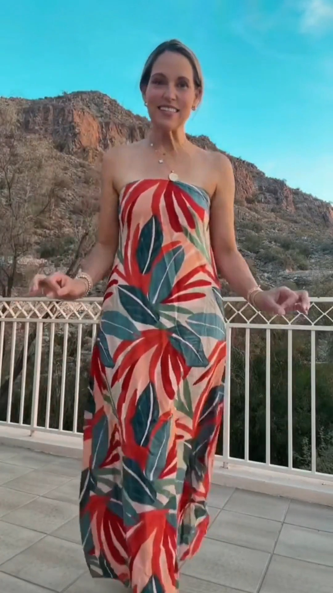 I am loving this dress from Social Threads! It is such a fun and vibrant pattern that is perfect for resort wear and packing on tropical vacations! Another way to style this is by layering it with a light weight sweater or wrapping it around your shoulders!

#LTKMidsize #LTKSeasonal #LTKOver40