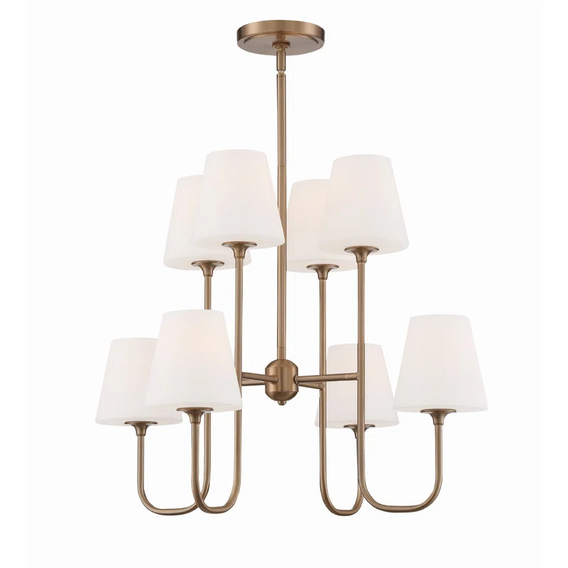 Lane 8 Light Metal Dimmable Tiered Chandelier | Joss & Main
