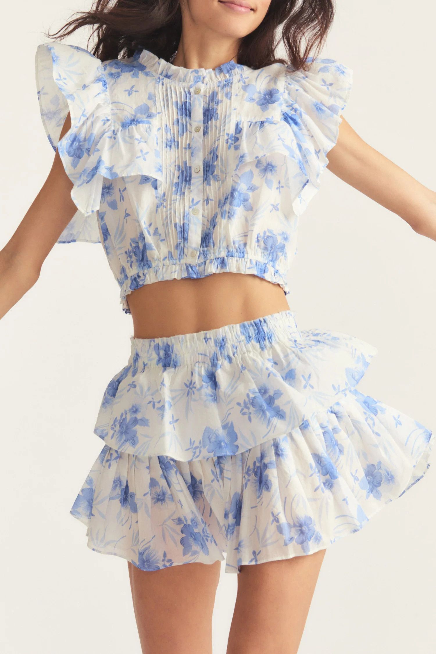 Ruffle Mini Skirt | LOVESHACKFANCY