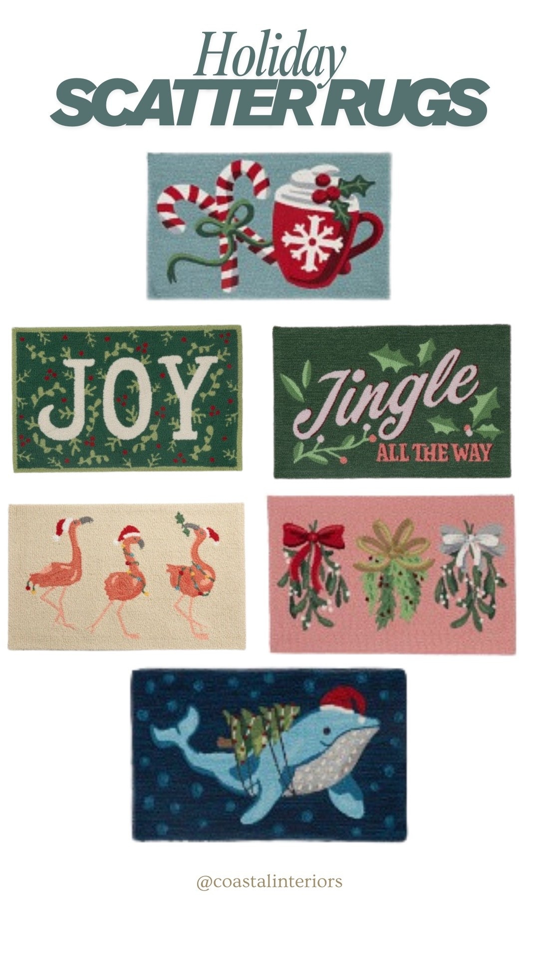 Fun and affordable Christmas holiday scatter rugs 

#LTKHome #LTKSaleAlert #LTKCyberWeek