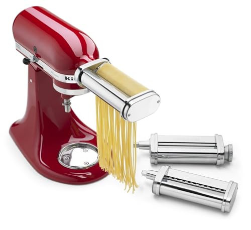 KitchenAid Stand Mixer Attachment, KSMPRA 3-Piece Pasta Roller & Cutter Set | Amazon (US)