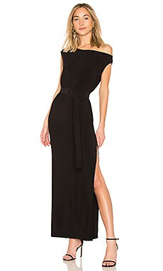 Norma Kamali Drop Shoulder Gown in Black from Revolve.com | Revolve Clothing (Global)