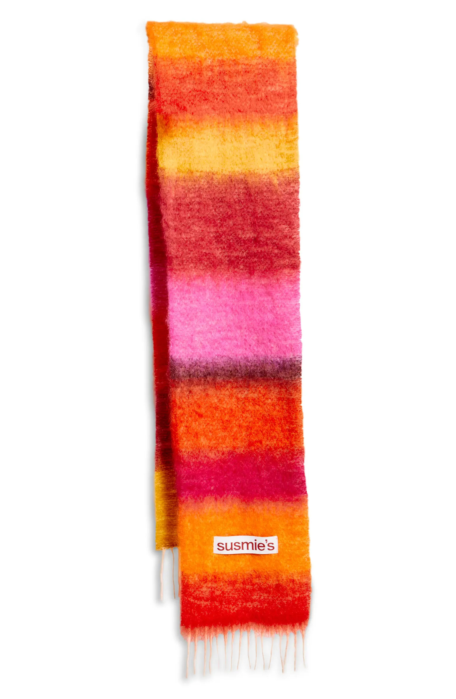 Wool & Mohair Fringe Scarf | Nordstrom