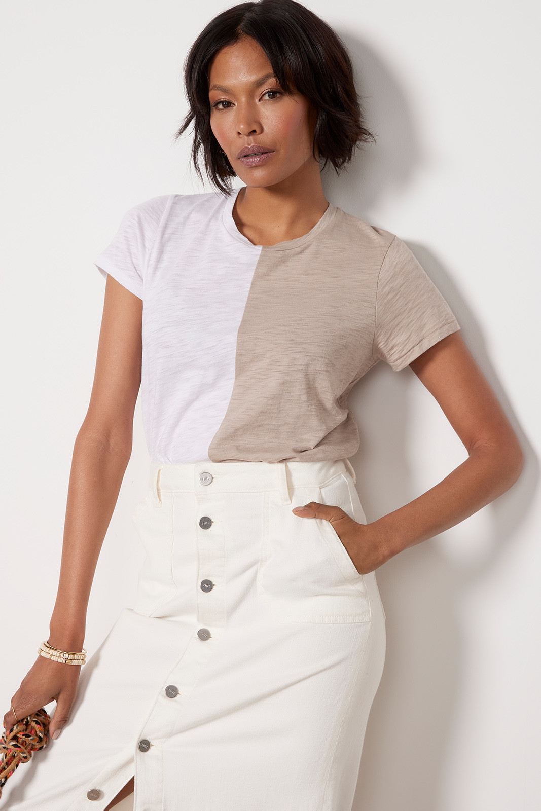 Color Block Tee | Evereve