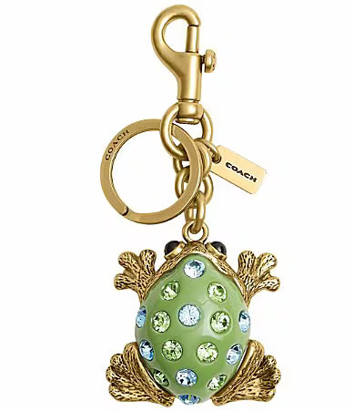 COACH Frog Bag Charm - Green | Dillard's