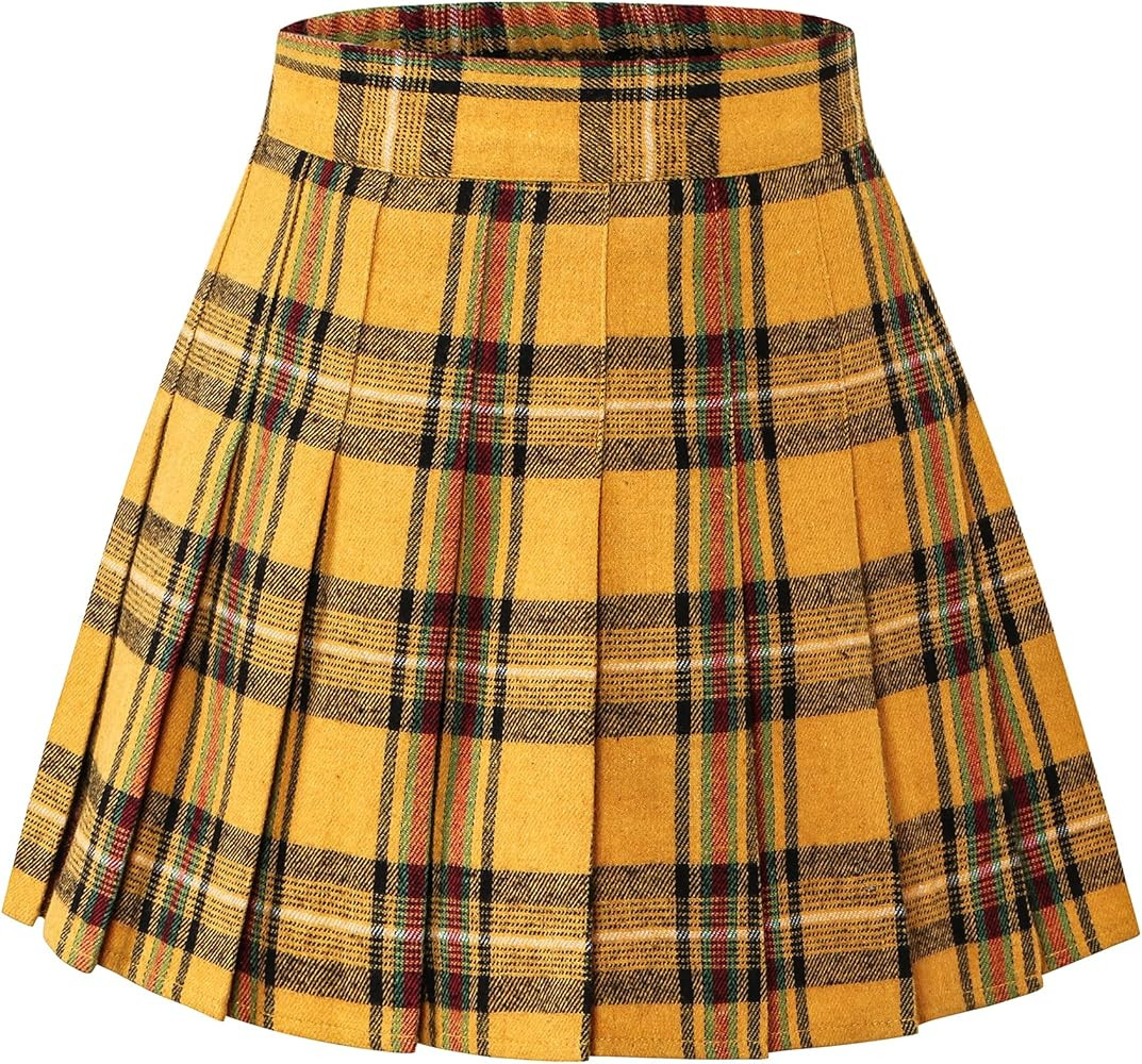 SANGTREE Girls Women's Pleated Skirt with Comfy Stretchy Band, 2 Years - US 2XL | Amazon (US)