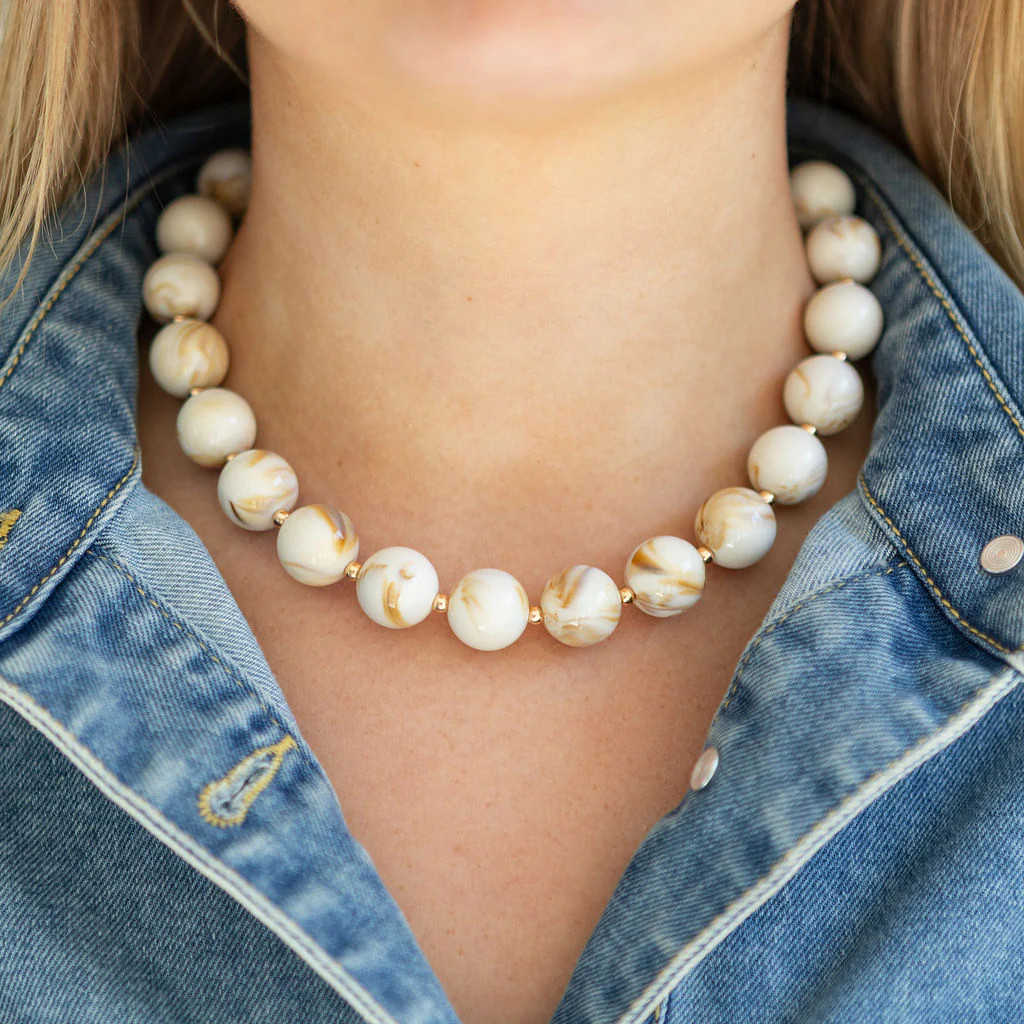 Milk and Honey Resin Necklace | Erin McDermott Jewelry