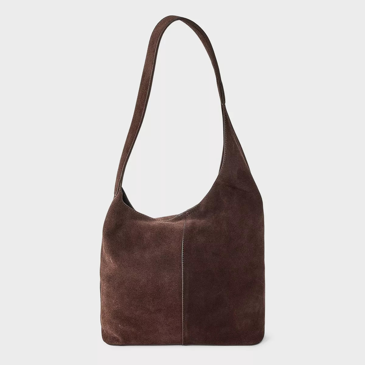 Asymmetrical Suede Bucket Bag - A New Day™ Brown | Target