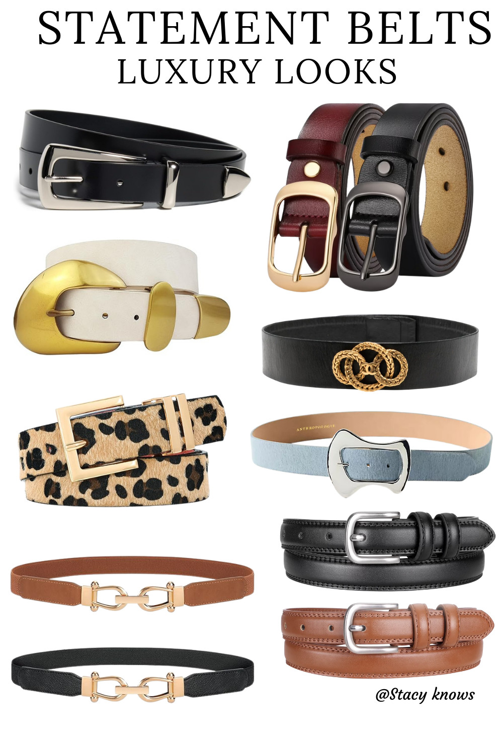 Level up any outfit with my current favorite statement belts! Whether you're cinching a blazer or adding edge to a basic dress, these belts are the ultimate game-changers. From bold buckles to textured leather, I’ve linked all my top picks on LTK! 
#LTKstyletip #StatementBelt #AccessoryGoals #OutfitInspo #WaistBelt #StyleEssentials #TrendAlert #ChicStyle #OOTD #FashionAccessories #ElevatedBasics 

 #LTKfitnessgoals #LTKstorytime #LTKActive