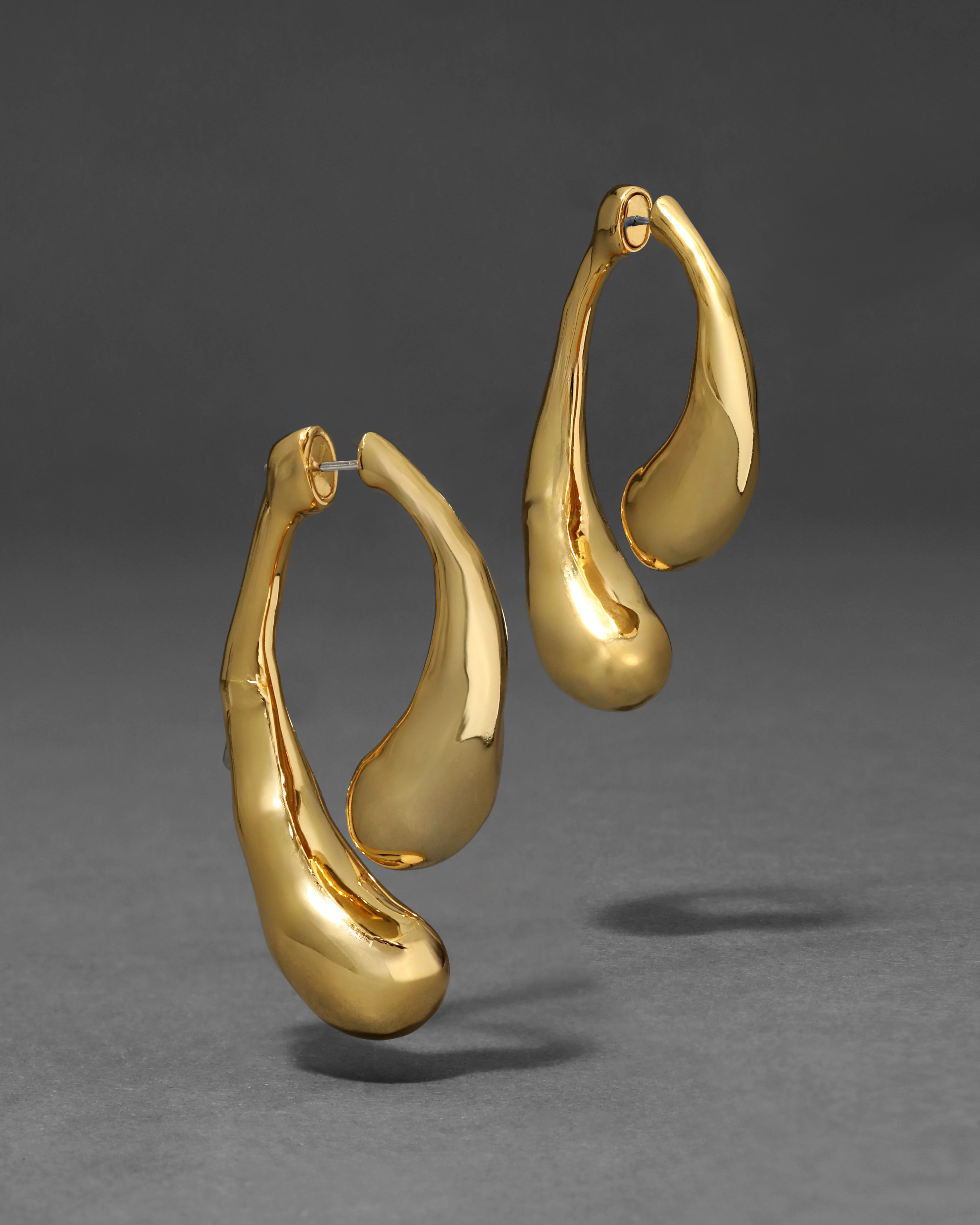 Molten Gold Scoop Front Back Earring | Alexis Bittar