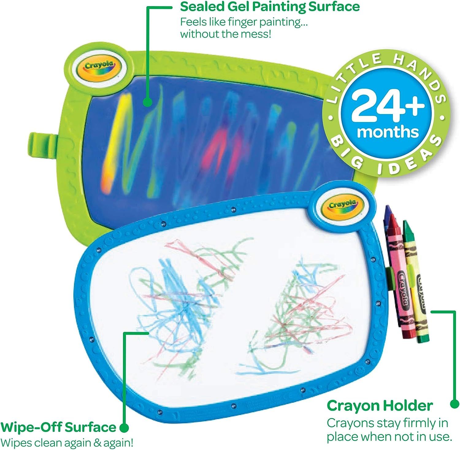 My First Crayola Double Doodle Board, Drawing Tablet, Toddler Toy, Gift, Assorted Colors | Amazon (US)