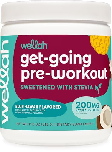 Wellah Get-Going Pre-Workout Drink Mix (Blue Hawaii Flavored, 30 Servings) - with Citrulline Mala... | Amazon (US)