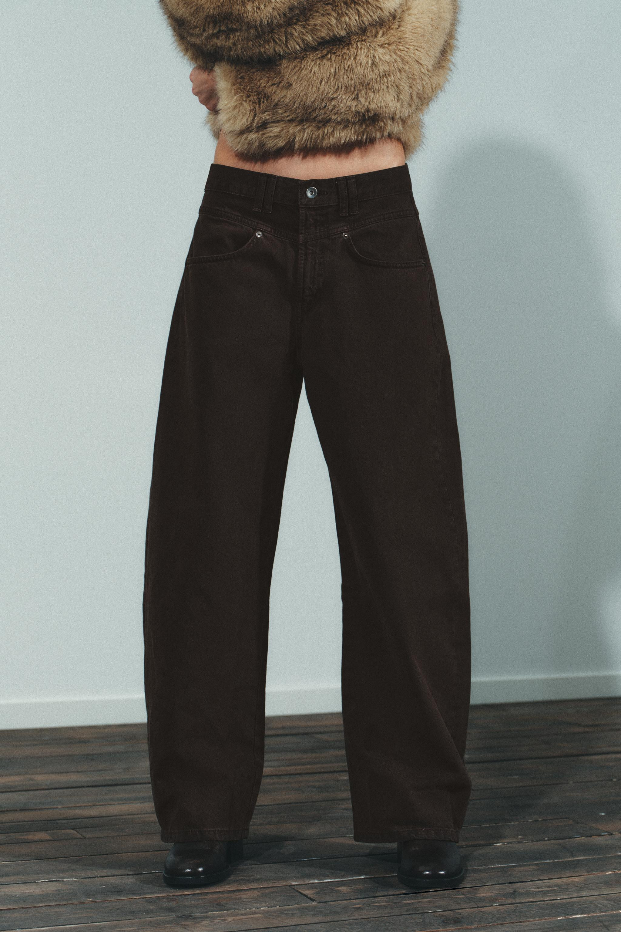 TRF LOW RISE BAGGY BARREL JEANS | Zara US