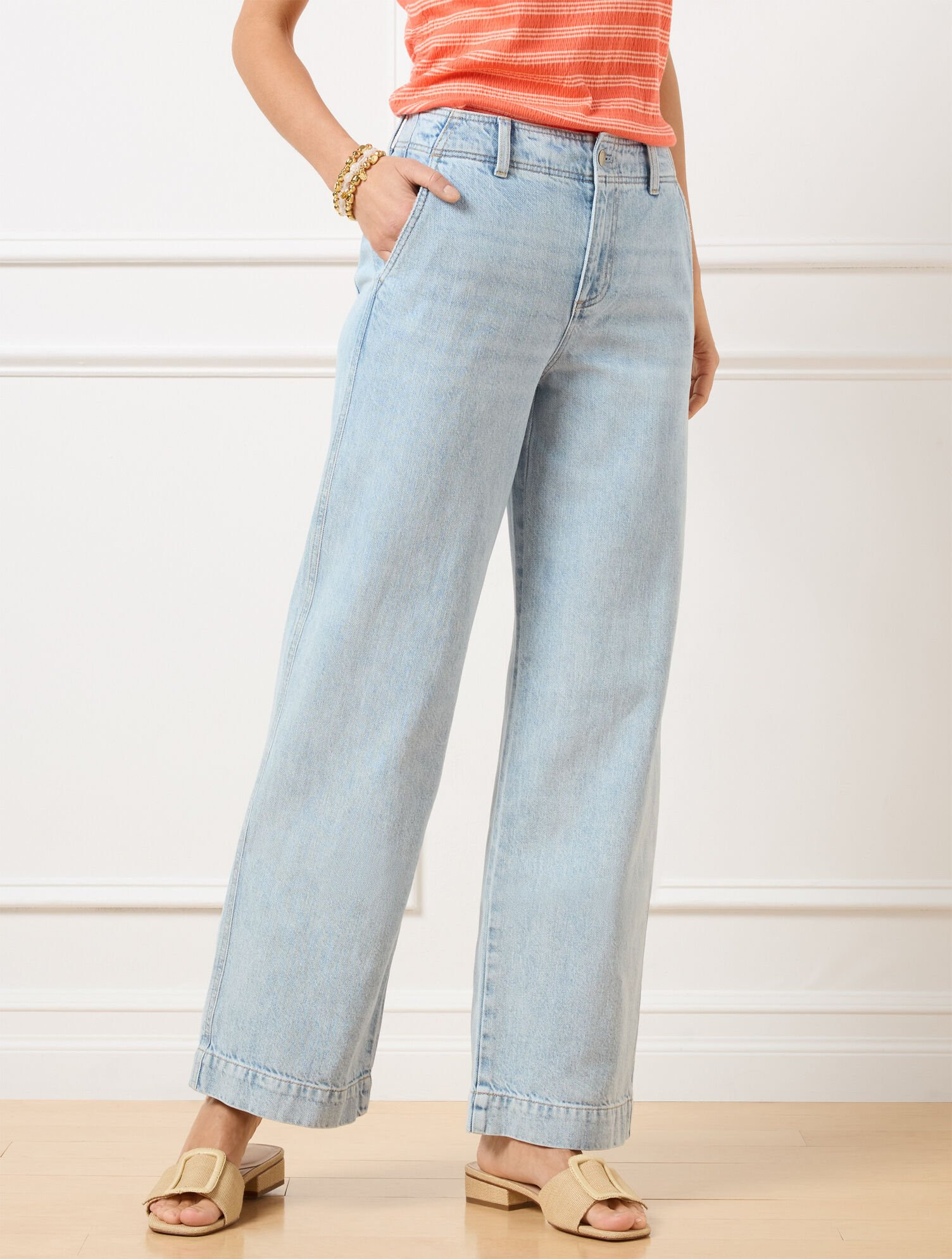 Relaxed Trouser Jeans - Fia Wash | Talbots