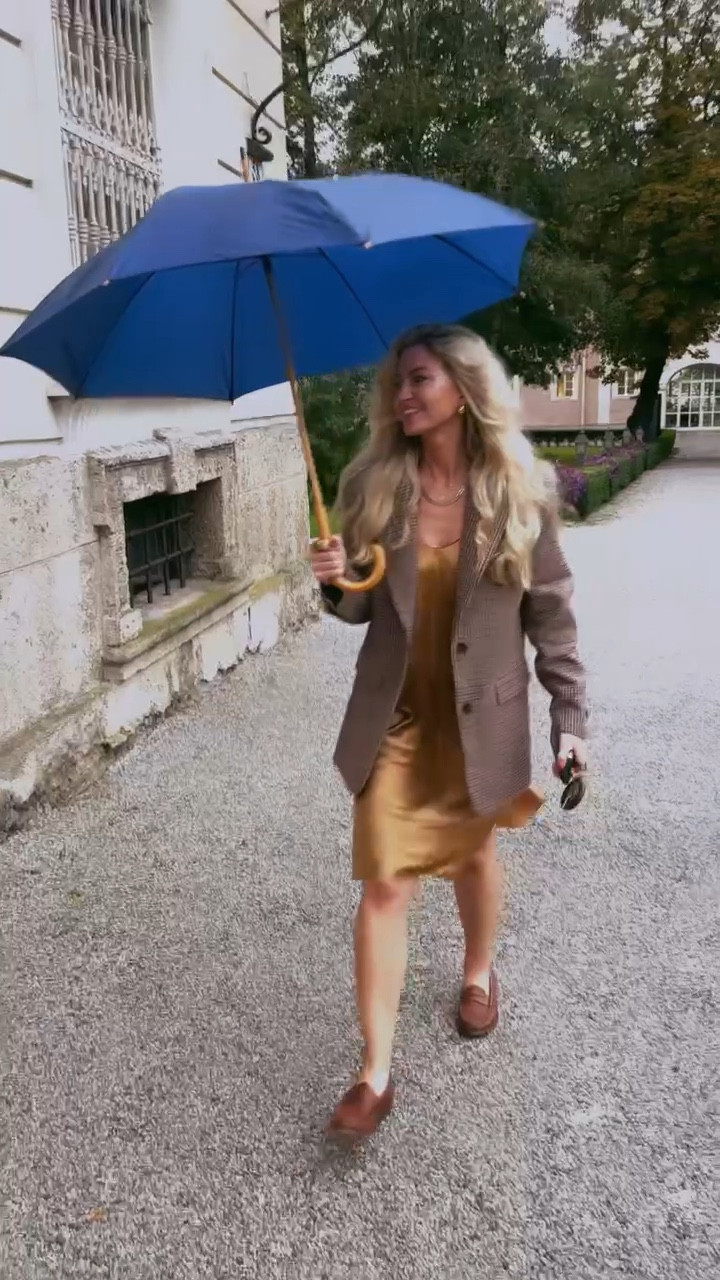 I’m loving how versatile my slip dress is! I wore it to dinner in Austria and threw on a oversized tweed blazer over it with loafers  

#LTKeurope #LTKSeasonal #LTKstyletip