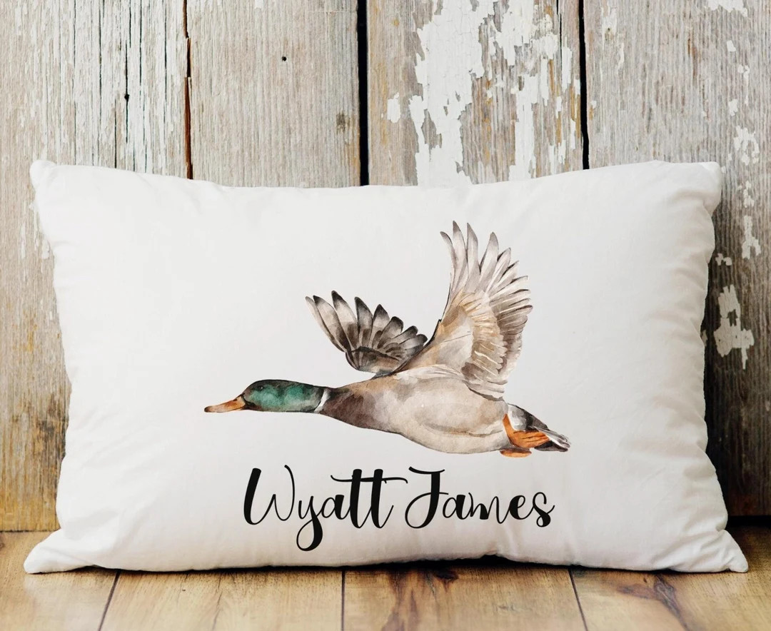 Personalized Mallard Pillowcase Sham Custom Duck Pillowcase - Etsy | Etsy (US)
