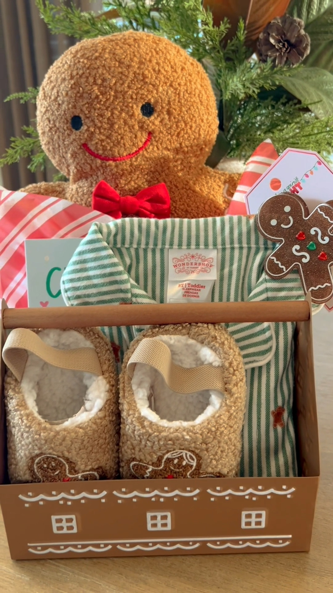 The sweetest December 1st surprise for toddlers 🤎 I put together this little gingerbread basket with toddler PJs, gingerbread slippers, a Christmas book, and the cutest gingerbread hair clip. Such a simple, affordable way to kick off the month and add a little holiday magic. These baskets are easy to customize, budget-friendly, and perfect for toddlers, young kids, or anyone who loves a festive moment. A fun way to make December feel extra special without overthinking it.

toddler Christmas gift ideas • December 1st box ideas • festive toddler traditions • gingerbread gift ideas • holiday ideas for toddlers • toddler Christmas basket • holiday toddler gifts • kids Christmas ideas • December traditions for kids • easy holiday gift ideas for moms • Christmas ideas for toddlers and kids • festive gift basket ideas •

#toddlerchristmas #toddlergiftideas #kidsgiftideas #gingerbreadtheme #gingerbreadchristmas #decembertraditions #decemberfirstbox #holidayideasforkids #christmasideasforkids #toddlermomlife #momlifeideas #festivefun #christmasgiftideas #ltkholiday #ltkgiftguide #ltkfinds #ltkkids #holidayinspo

#LTKmomlife #LTKGiftGuide #LTKKids