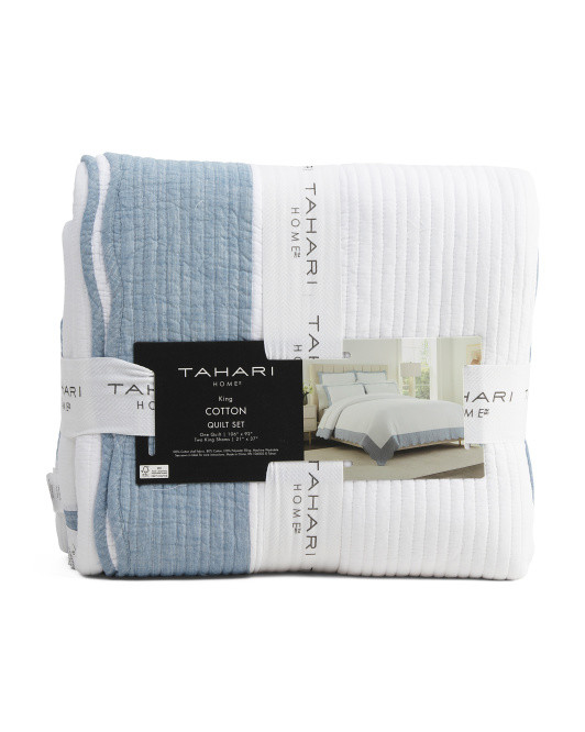 Cotton Scalloped Edge Quilt Set | TJ Maxx