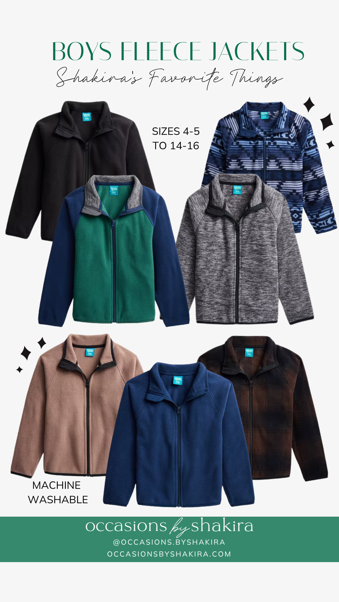 Boys' fleece jackets  in fall prints and colors. 

 #LTKmomlife #LTKSeasonal #LTKKids