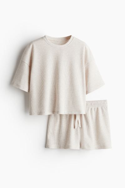 Waffled Pajama Top and Shorts | H&M (US + CA)
