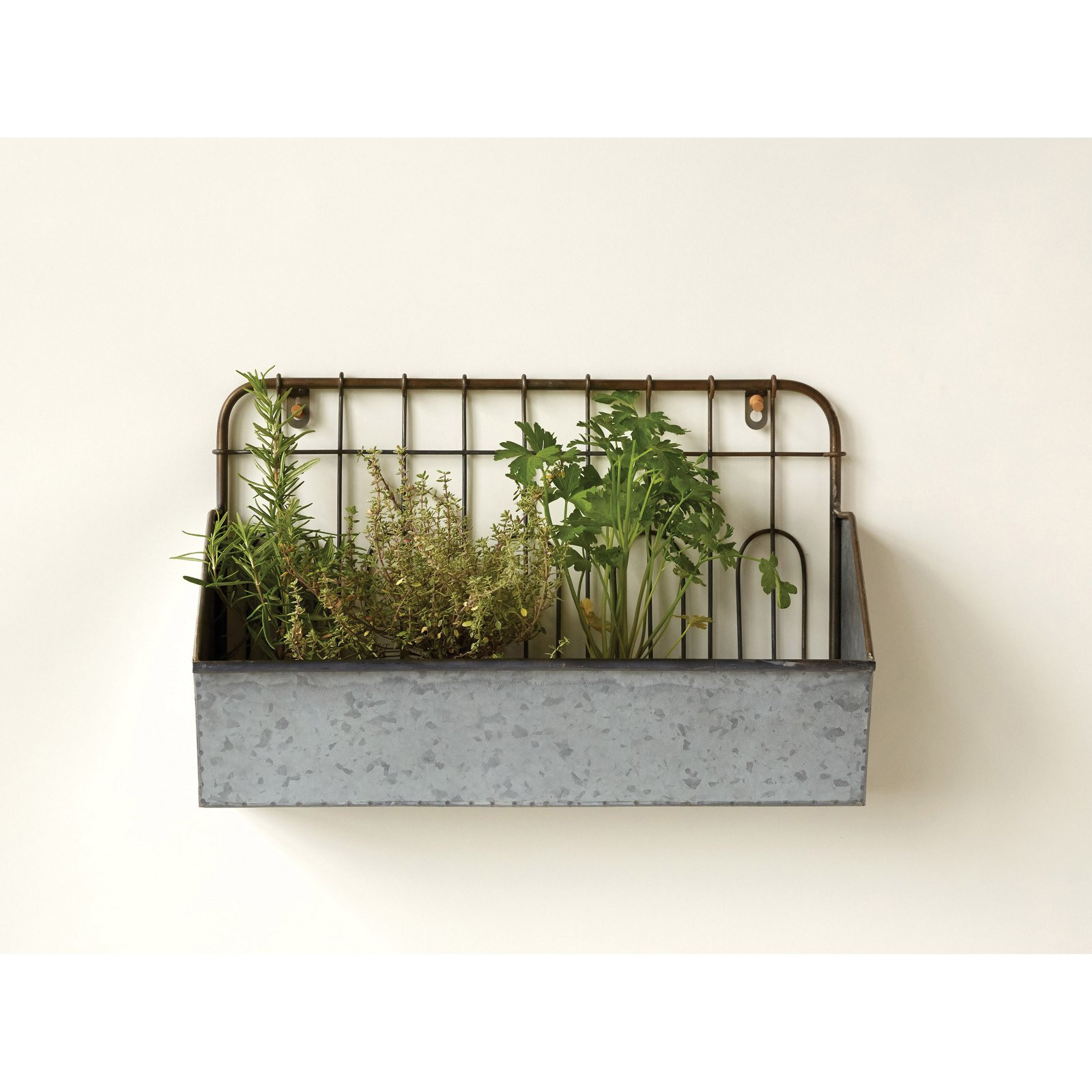 3R Studios Wall Shelf with Fence Style Back Planter | Walmart (US)